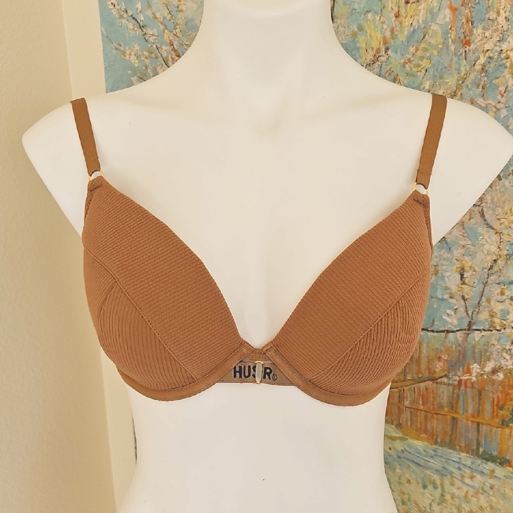 32DDD Hustler Hollywood Brown Corduroy  Bra